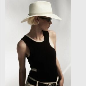Janessa Leone “Valentine” Cream Straw Hat. Style SS19058